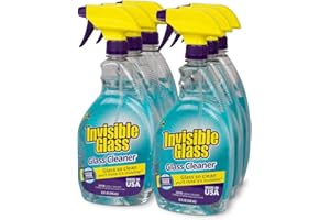 Invisible Glass 92194-6PK 32-Ounce Cleaner and Window Spray for Home and Auto for a Streak-Free Shine Film-Free Glass Cleaner and Safe for Tinted and Non-Tinted Windows and Windshield Film Remover