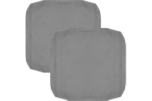FLYMEI Patio Cushion Covers 24x24x4 Waterproof Outdoor Cushion Cover Replacement 2Packs Outdoor Seat Cushion Slipcover for Ra