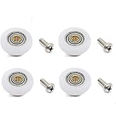 4PCS/Pack Glass Sliding Door Pulleys,For the Bathroom Pan Shower Door Rollers/Runners/Wheels,Strong Load-bearing Capacity, Ul