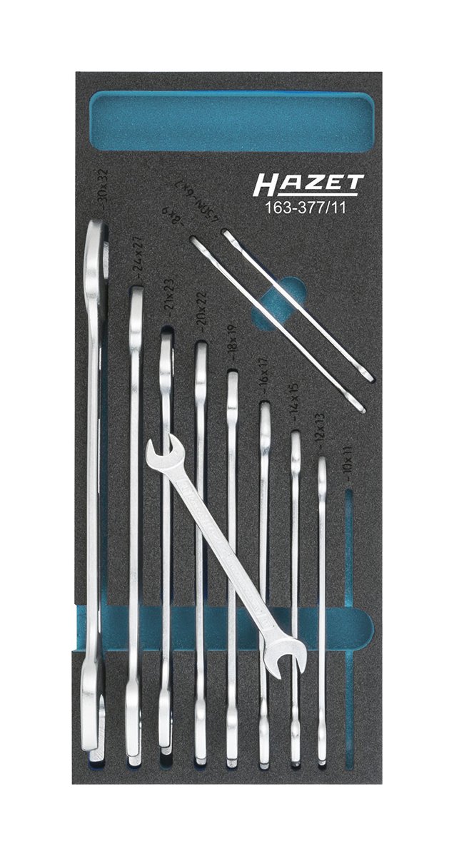 Hazet Double Open-End Spanner Set, 163-377/11