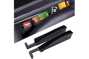 AGONAME 2 PCS Car Seat Gap Filler Organizer, Multifunctional Cars Gap Fillers Storage, Auto Side Seat Gap Storage Box Universal Fit Prevents Things from Falling into Seat and Center Console Gap