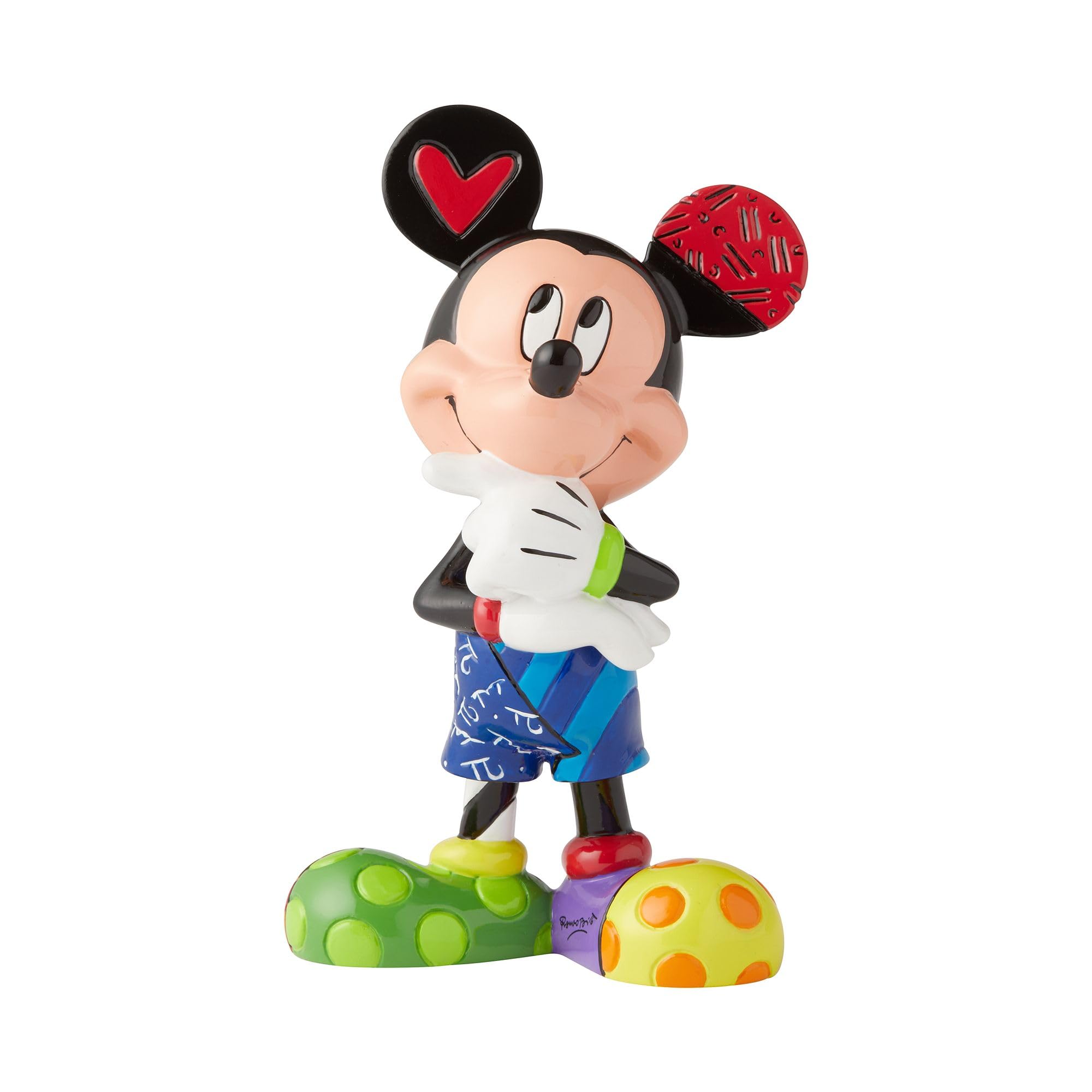 Romero Britto Mickey Mouse Thinking Figurine