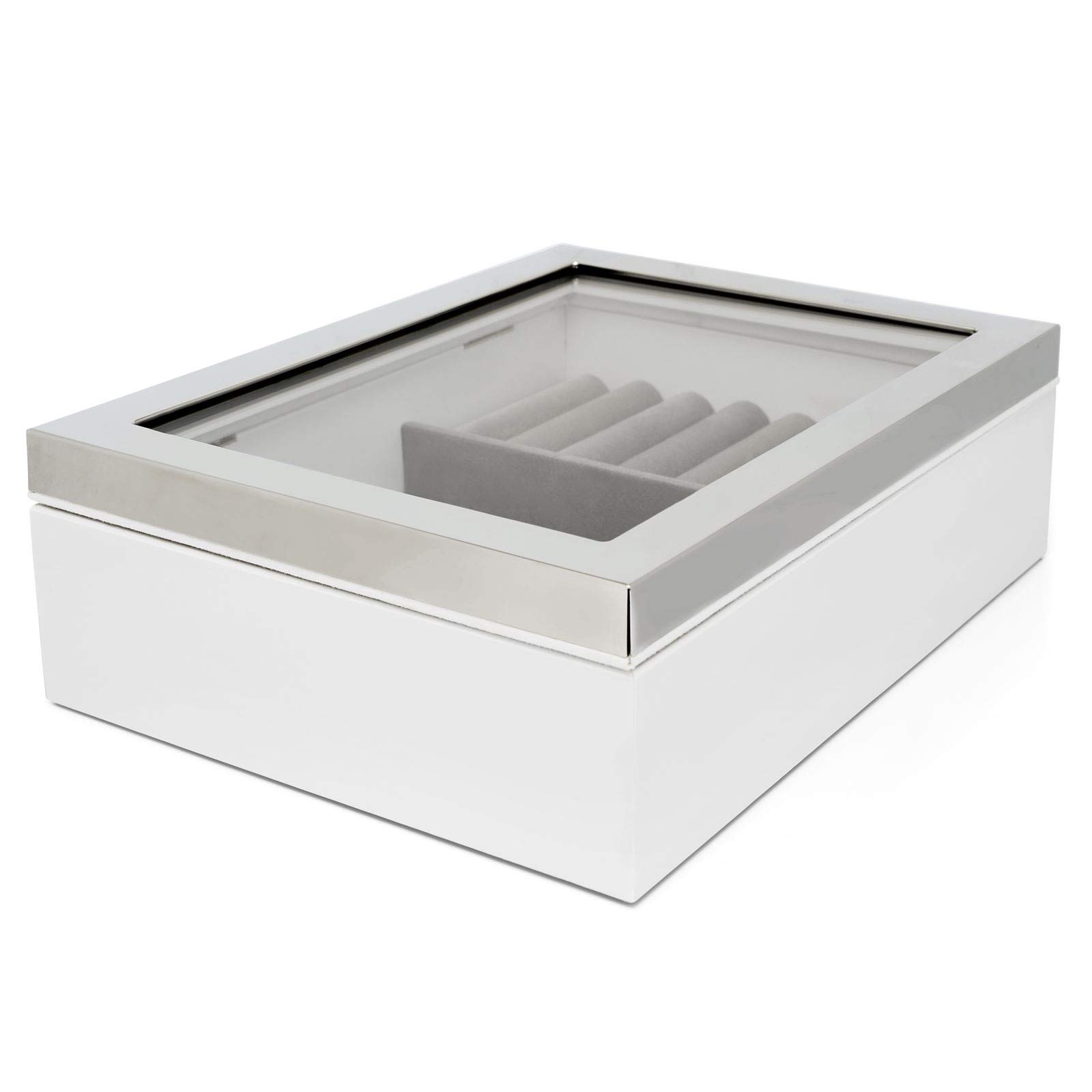 Zilverstad Jewellery Box with Silver Colour Rim