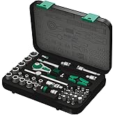 Wera 8100 SA 2 Zyklop 1/4-Inch Metric Ratchet Set, 41-Pieces