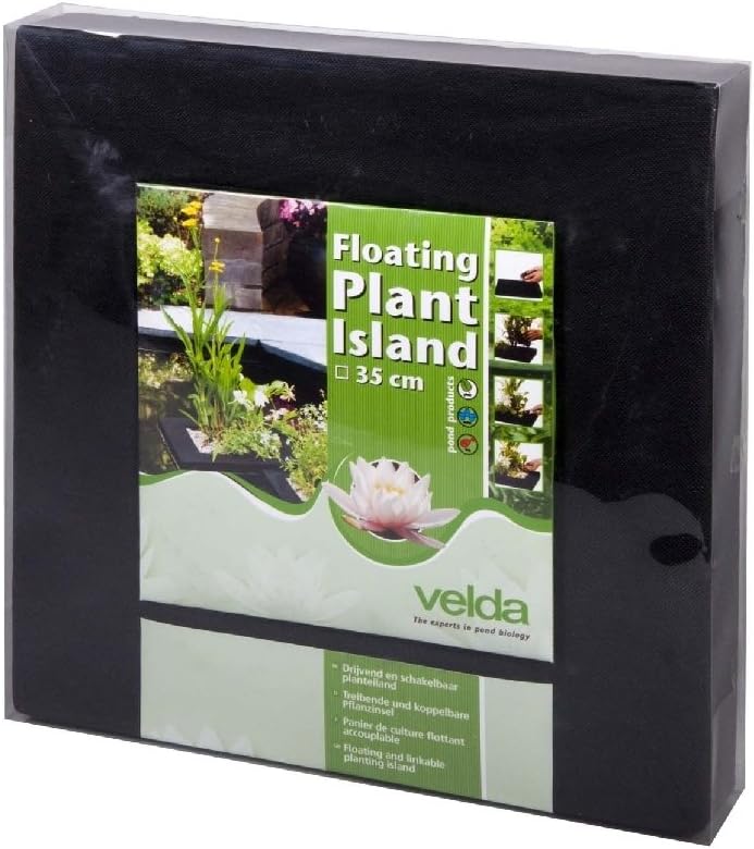 Velda 127579 Treibende Pflanzinsel für den Teich, 35 cm, Eckig, Floating Plant Island