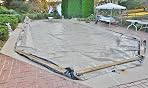 Pool Mate 18 Ft Extra Strength Sandstone Winter Pool Cover For Above Ground Pools - 22 Ft Size With 4 Ft Overlap