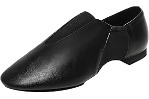 SOGEBO Child Jazz Shoes Leather Sole Dancing for Girls Boys (Toddler/Little Kid/Big Kid