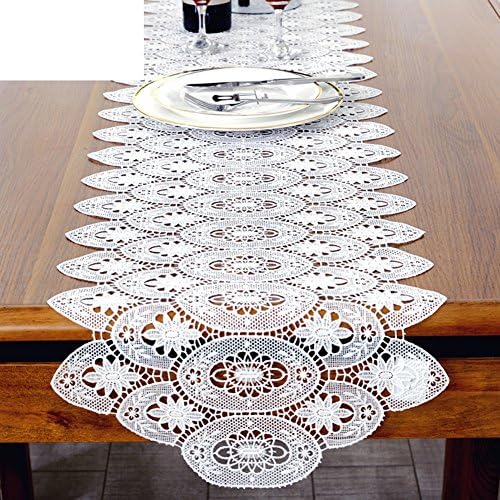 Openwork lace table mat/ water soluble decorative table runner/ drawers/ TV cabinet table runner/ flags of European lace bed/ Gabe-A 35x50cm(14x20inch)