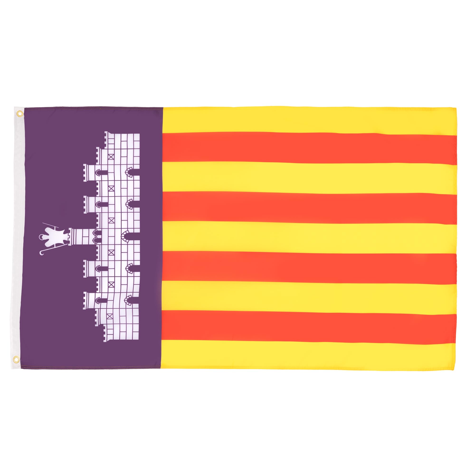 AZ FLAG - Mallorca Flag - 2x3 Ft - 100D Polyester Mallorca City Banner with Two Metal Grommets - Fade Resistant - Vivid Colors - 2' x 3' Feet - 90x60 Cm — image 1