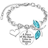 Memorial Gifts for Loss of Loved Stainless Bracelet In Memory of Loved Bereavement Condolences Grief Gift for Loss of Mom Husband Son Daughter Dog Remembrance Gifts Ideas Silver Chain Bracelet