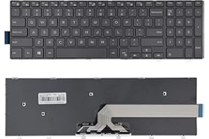 SUNMALL Laptop Replacement Keyboard with Frame Compatible with 15 3000 5000 3541 3542 3543 3551 3552 3558 3593 3567 5542 5545 5547 5755 5551 5558 5552 5758 5759 5559 Laptop NO Backlight