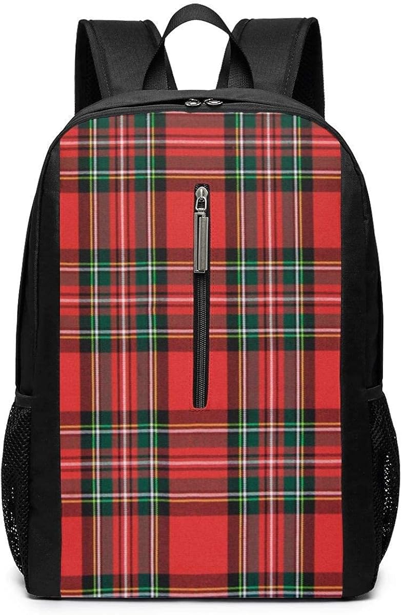 Backpacks RedPlaid Casual Daypacks Fashion Popular Multipurpose
