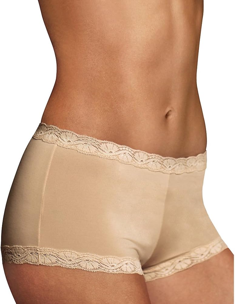 Maidenform Women's Microfiber and Lace Boyshort at  Women’s Clothing store