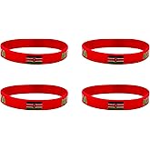LLBFHH 4 Pcs Kenya Kenyans Country Flag Rubber Bracelets, National Flag Silicone Bracelet, Rubber Wristbands Patriotic Decorations Gift.