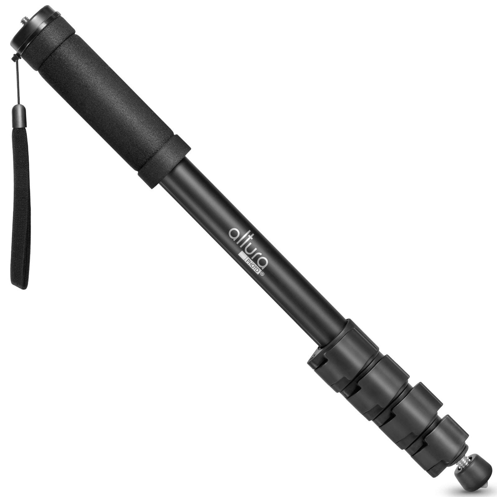 Altura Photo 62-Inch Camera Monopod - Heavy Duty Monopod for Cameras Canon, Nikon &amp; Sony Mirrorless &amp; DSLR, Steady Photography Monopod, Easy to Carry &amp; Portable Monopod Lightweight w/Pouch
