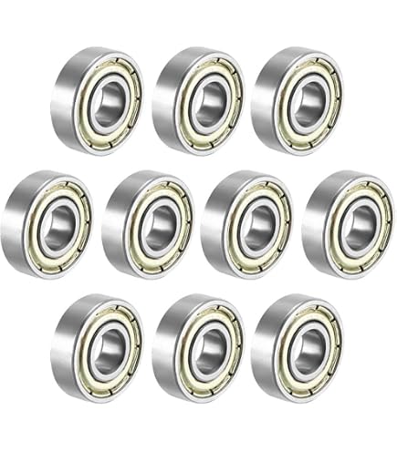 Uxcell 605RS Deep Groove Ball Bearings – 5x14x5mm – Single Sealed, Chrome Steel – 5-Pack – ABEC-1