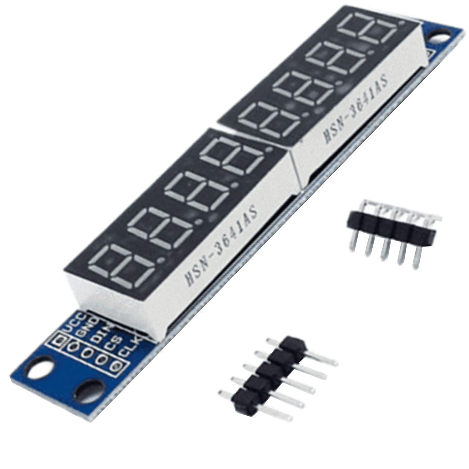 AZDelivery LED TM1637 Display 8 Digits 7 Segment MAX7219 Module compatible with Arduino and Raspberry Pi including E-Book
