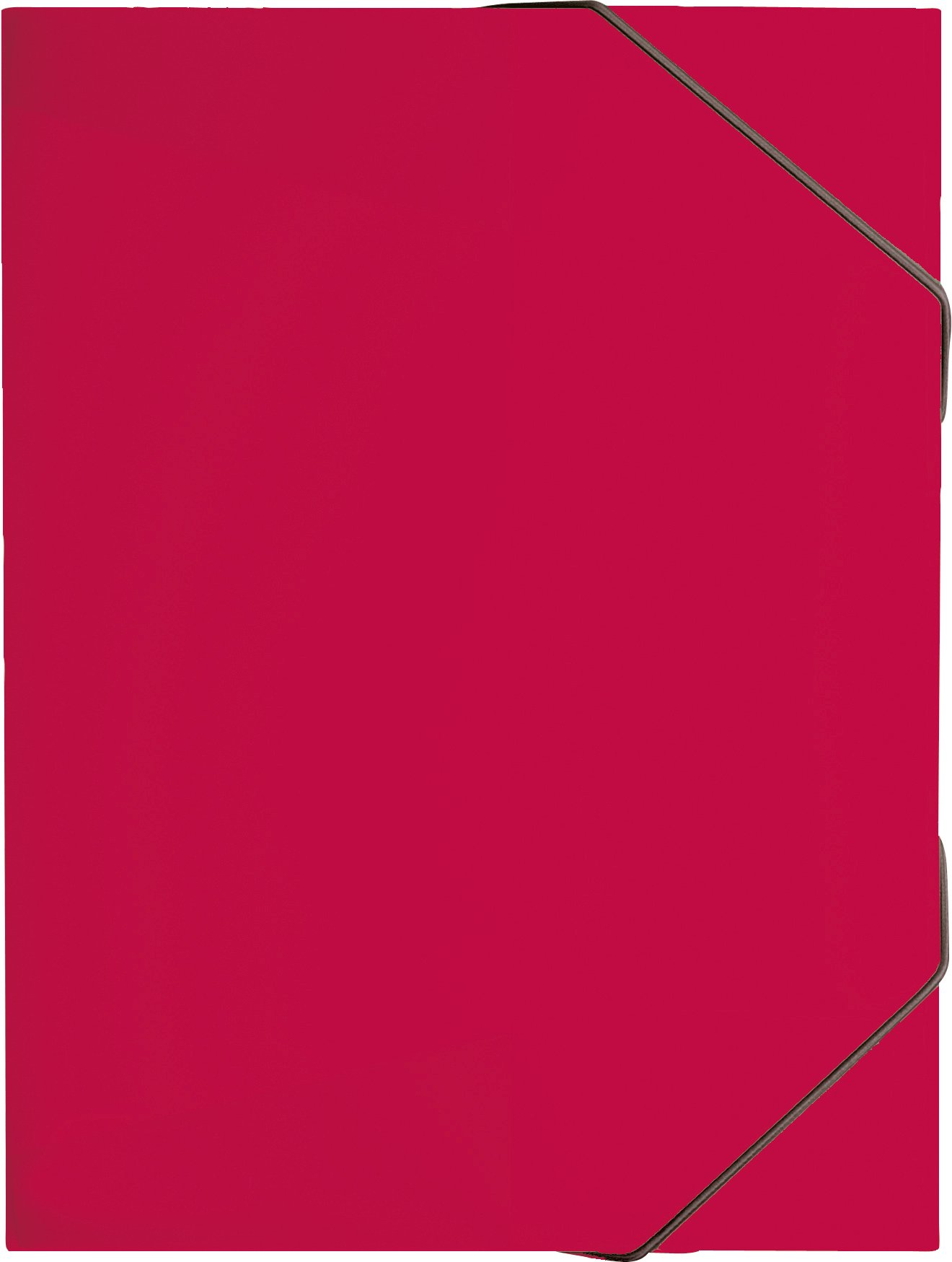 Brunnen Fact 104163923 Collection Box/File Polypropylene Translucent Polypropylene for A4 with Elastic Band – Red