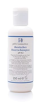 Basisches Haarshampoo pH 8, 2, schonende Pflege mit Basenshampoo, ph-Cosmetics, 250 ml