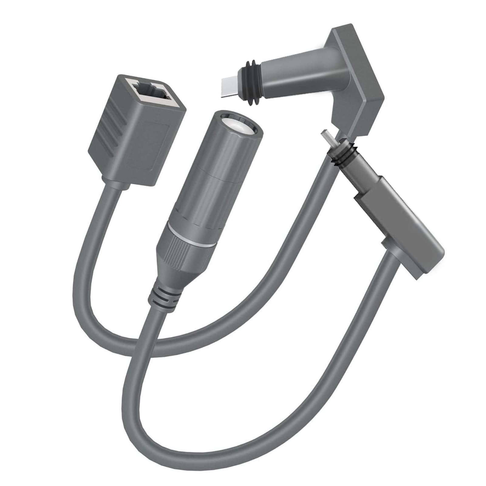 Bewinner SPX Male to RJ45 Adapter, RJ45-1 RJ-2 Cable RJ45 Female Connectors, 24AWG 1200Mbps Waterproof Cable RJ45 Female Connector Adapter for Router