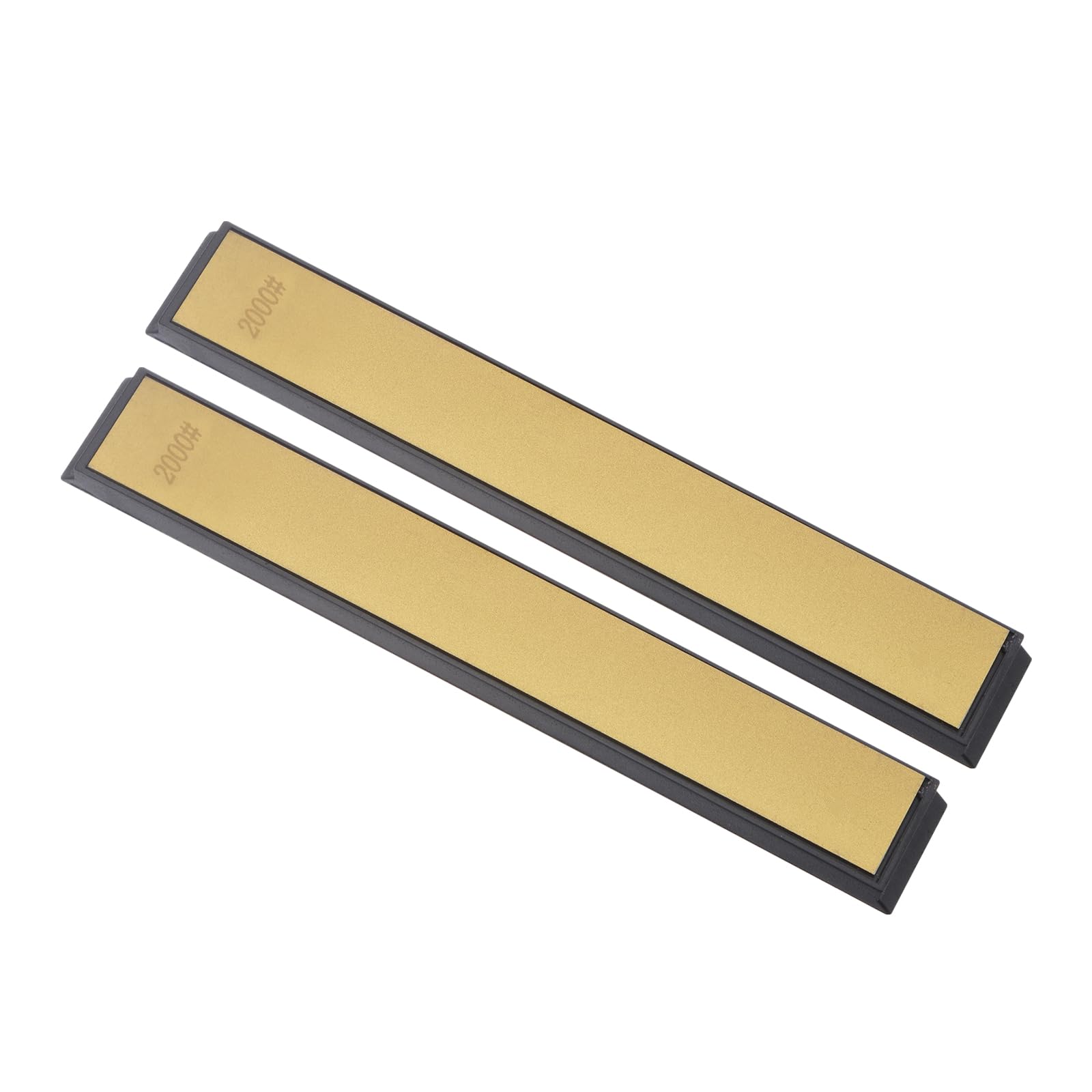 CoCud Diamond Sharpening Stone, 2000 Grit 6" x 0.8" Total Size, Titanium Coated Whetstone Sharpener Abrasive Tool - (Applications: for Metal Grinding), 2-Pieces