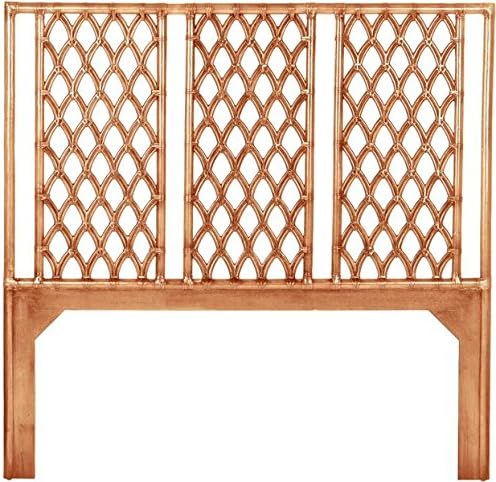 David Francis Furniture Casablanca Headboard, Queen, Dark Honey