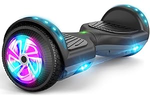 FLYING-ANT Self Balance Scooter 6.5" with Speaker and LED Lights Red