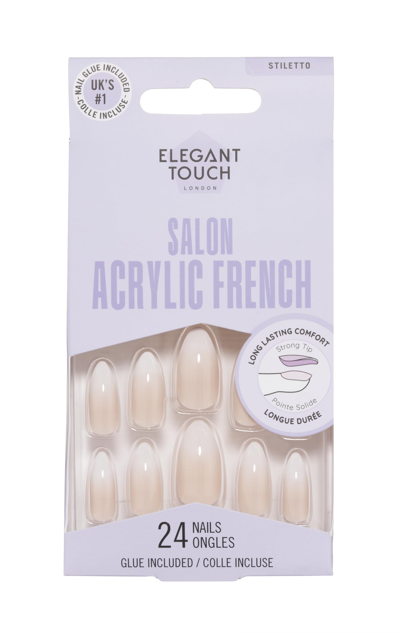 Elegant Touch French Acrylic Nails No. 1 — image 1