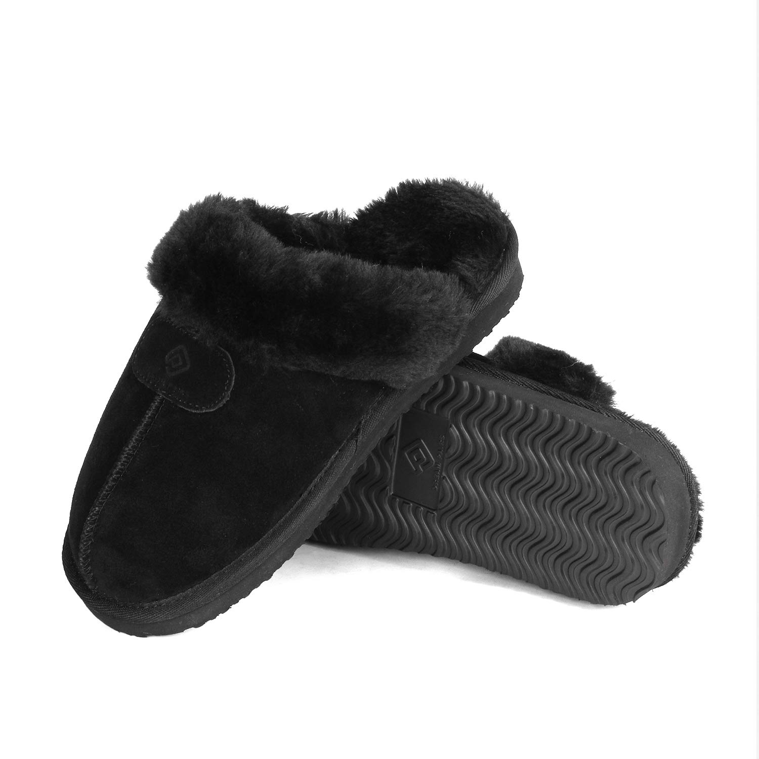 DREAM PAIRS Women's Cozy_05 Black Suede Faux Fur Winter House Slippers Size 8.5-9 M US - Image 3