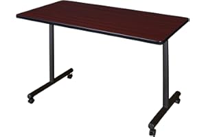 REGENCY SEATING Regency Kobe 48 by 24-Inch Mobile Training Table, Mahogany