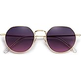 SOJOS Round Polygon Polarized Sunglasses for Women Men Retro Classic Vintage Panto Octagonal Shades SJ1157