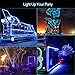 ZITRADES Neon String Lights, 15ft Ice Blue EL Wire, Portable, 3 Lighting Modes, Indoor, Battery Powered, Party Decorations