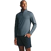 Rhone Men's Rise 1/4 Zip, Lightweight Quarter-Zip, Casual Pullover (Dark Teal, Large)
