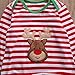 Baby Boys Girls Long Sleeve Christmas Striped Red Nose Reindeer Romper Jumpsuit (70(0-6M), B)