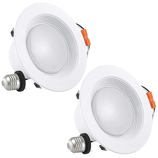 2 Pack Luxrite 4 Inch Led Recessed Ceiling Light 10w 60w