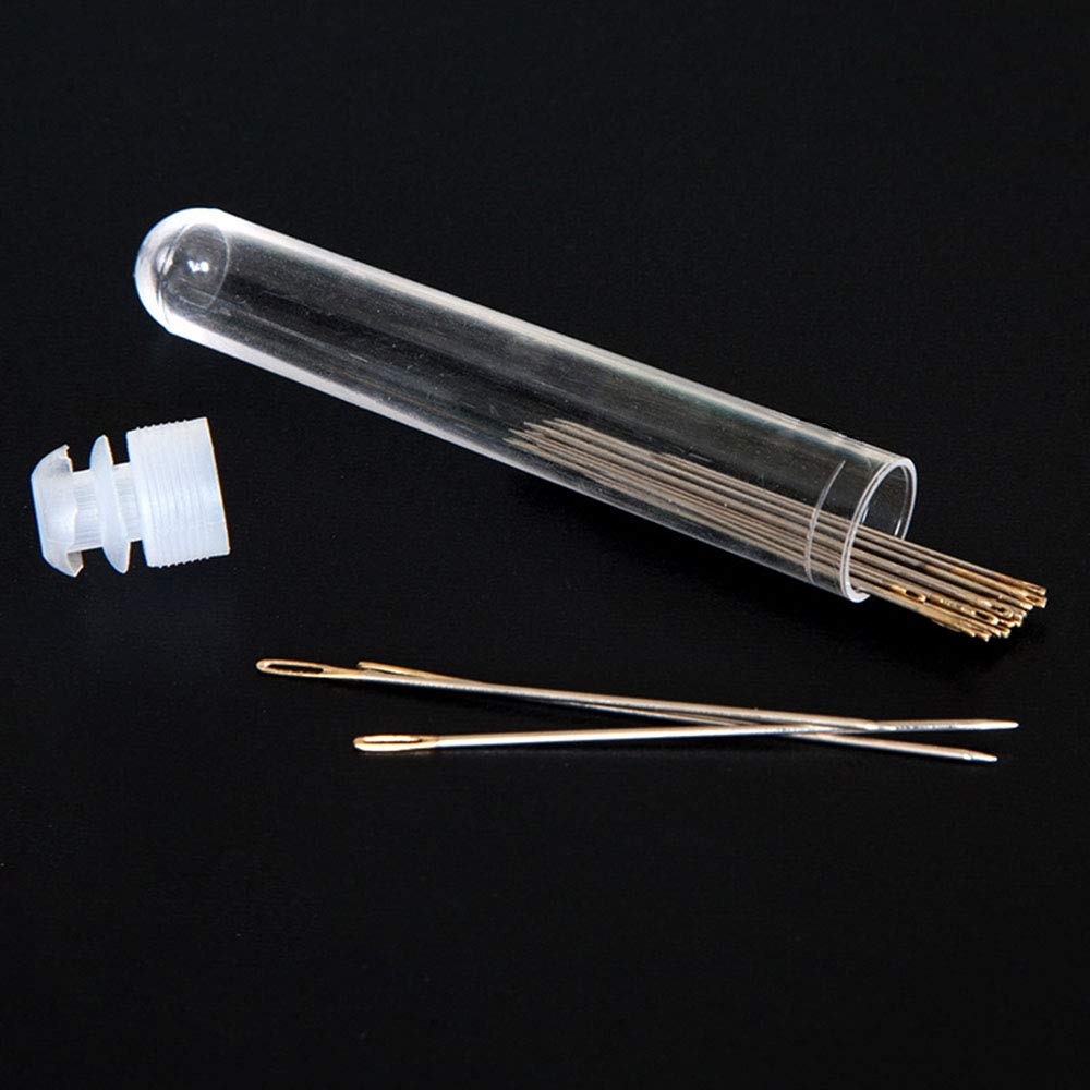 4pcs Sewing Needles Container Transparent Plastic Needle Storage Container Needlework Tool 75mm x 12mm