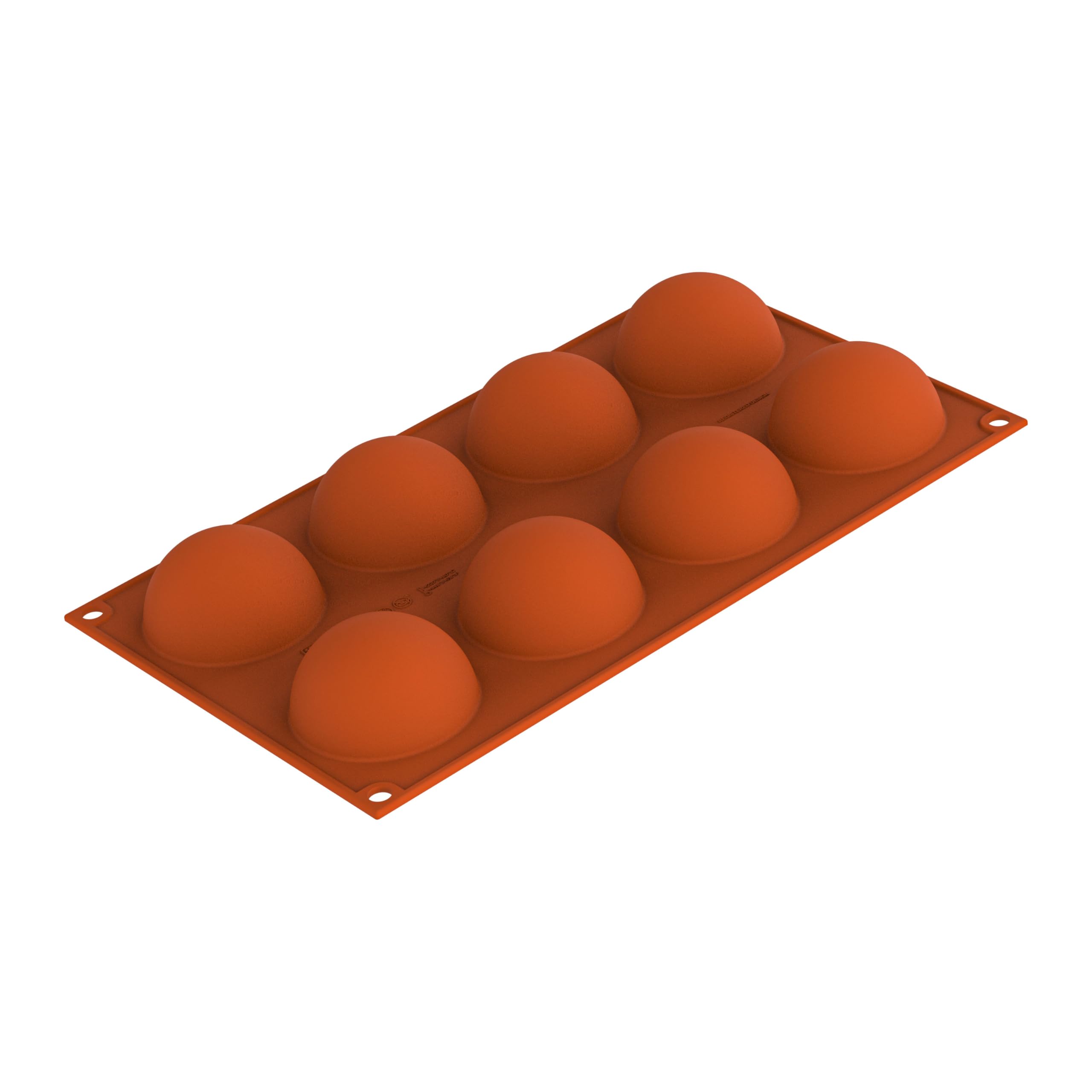 silikomart | SF003 Silicone Mould for Monoportions SEMISFERA, Non-Stick, 6 Cavities, Pack of 1 Cake Mould, Ø 60 h 30 mm, Made in Italy