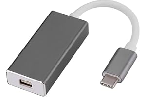 USB C to Mini DP Adapter, 4K@60Hz Compatible with DP/ALT Mode USB-C Terminal Units Like as MacBook Air 2020 to Mini DP Displa