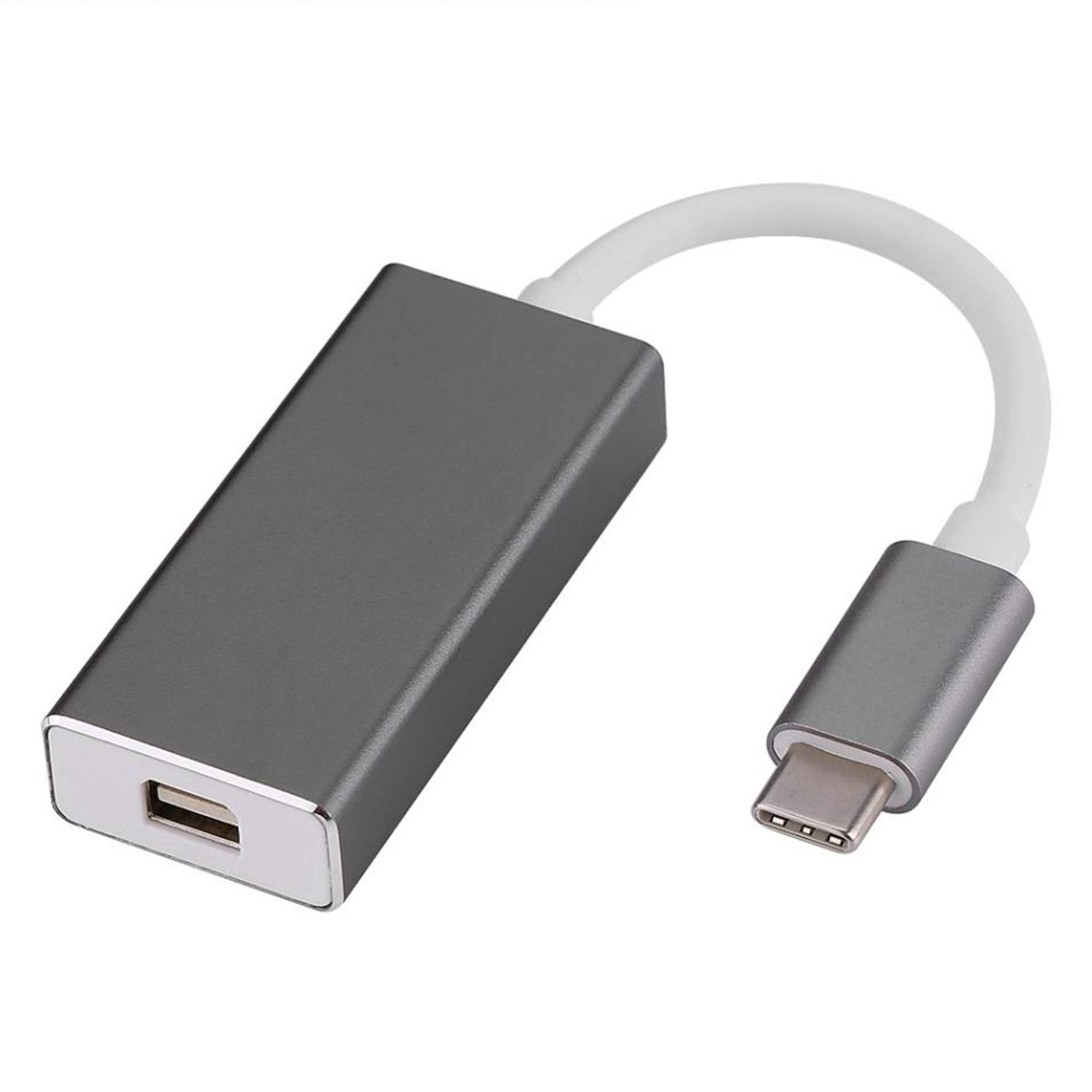USB C to Mini Displayport Adapter (4K@60Hz), USB3.1 Type C to Mini DP Converter Compatible with USB-C laptops to a MiniDP enabled LED Cinema Display, Monitor, Projector etc(Gray)
