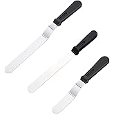 Icing Spatula,Cake Spatulas,Angled Spatula,Icing Spatulas Set with 6", 8", 10" Blade,Icing Spatulas for Decorating&Baking&Cak