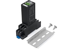 GUETNEU LCD Digital Display Time Relay, Time Control Delayer, Dual Time with Plug-in Terminal Socket, 8-Pin 110 VAC DPDT Time Delay Relay (H3Y-2)