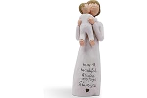 AcowSpt Grandma Gifts, Grandma Birthday Gifts, Gifts for Grandma, First Time Grandma Gifts, Grandma, Grandma Gifts for Christmas, Sculpted Hand-Painted Figurine