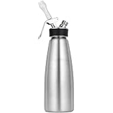 iSi North America Cream Profi Whip Professional Cream Whipper For All Cold Applications, Stainless/Black, 1 Quart