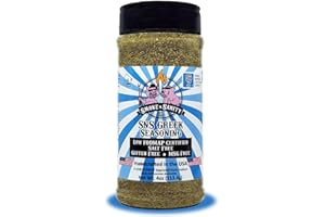 Smoke n Sanity SnS Greek Seasoning - Monash Certified Low FODMAP - Salt Free - Gluten Free - Certified Kosher - Dairy Free - Low FODMAP Food - Vegetarian (4.0 oz Shaker)