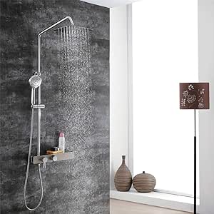 LWGHE Juego de Ducha con Mezclador de Lluvia para el baño con Ducha de