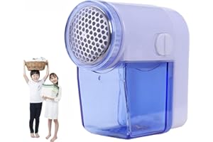 Fabric Shaver, Electric Lint Remover for Clothes with 3 Leaf Bla-des, Battery Operated Pill Shaver, Sweater Shavers for Pilli