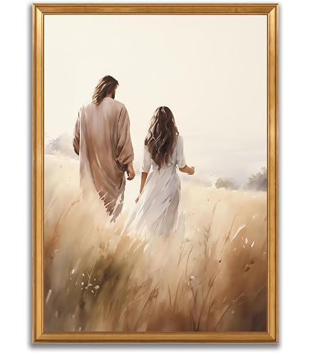 Amazon.com: Christ at Heart's Door by Warner Sallman Framed Art