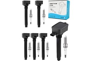 TAUTOY UF807 Ignition Coil 93175 Spark Plug For Chrysler Pacifica Voyager 2017-2021,For Dodge Durango 2016-2020,For Jeep Grand Cherokee Wrangler 2016-2020,For Ram 1500 2019-2020 Engine 3.6L,6 Pcs