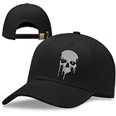 Horror Blood-spattered Skull Hats for Men Snapback Baseball Cap for Women Reaper Grim Skeleton Ball Caps