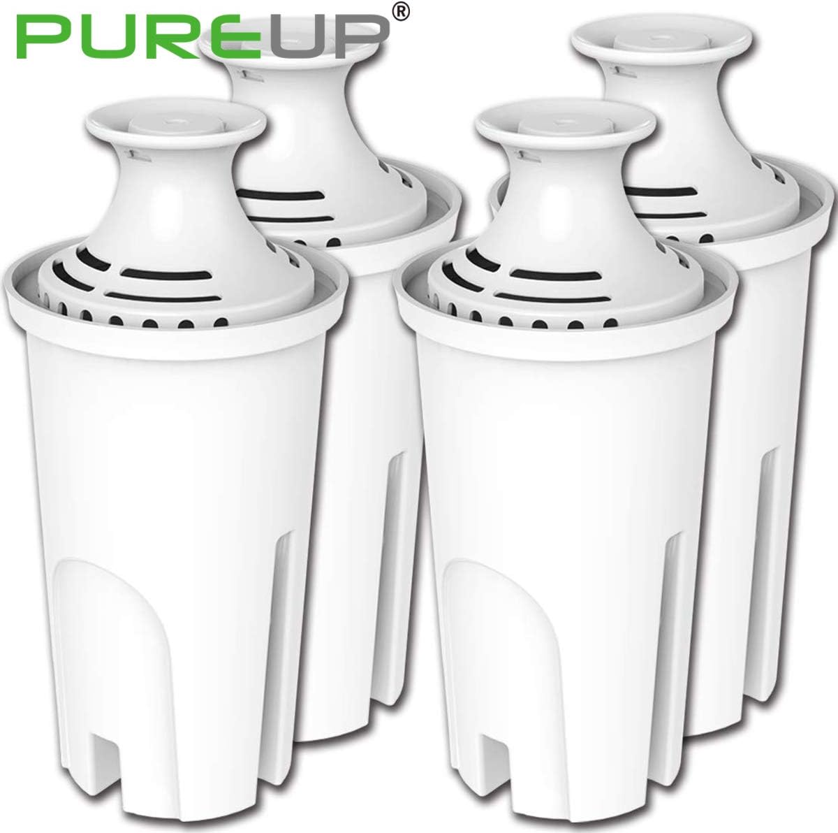 PUREUP 4 Pack Standard Water Filter Compatible with Brita Pitchers and Sispensers, Premium Pitcher Replacement Filters: Kitchen & Dining